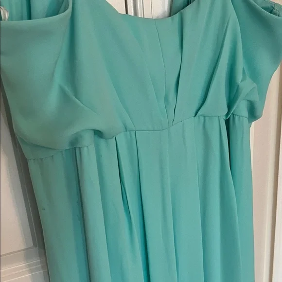 David's Bridal Turquoise Gown - Picture 5 of 7